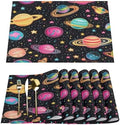 Placemats Set of 6 Washable Linen Place Mats Cloth Table Mats 12x18 Inch