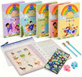 Large Magic Handwriting Practice Workbooks, Reusable Grooved Handwriting Practice for Kids 3-8, Toddler Writing Practice, Math Calligraphy, Letter Tracing, for Kindergarten Preschool, The Fun Kit