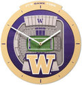YouTheFan NCAA Washington Huskies StadiumView 3D Wall Clock