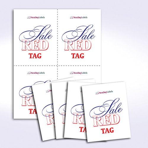 NextDayLabels Laser and Inkjet Printer Postcards, 8.5 x 11, 4 up Per Page | 4.25" x 5.5" Each Card After Perf 250 Sheets / 1000 Cards, White Extra Heavy, Good for Duplex Printing, Coupons, Made in USA