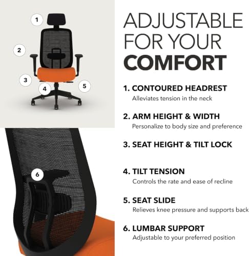 HON Altern Ergonomic Office Chair, Office Desk Computer Chair, Apricot