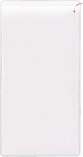 StoreSMART - Peel & Stick Pocket - 4" x 8" Open Short Side - 50-Pack - Clear Vinyl Plastic - STB258S-50