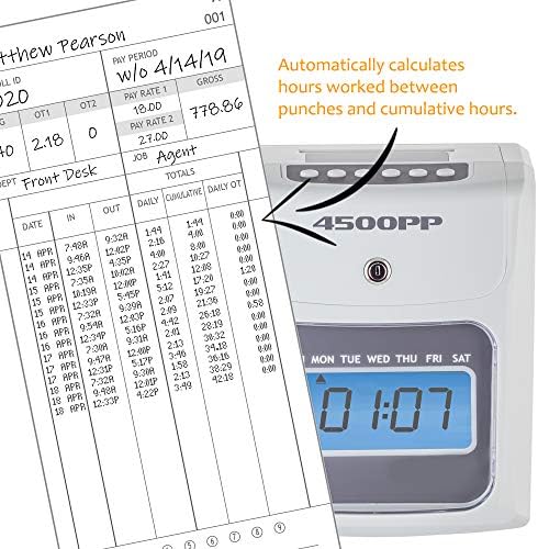 Nile Products - 4500PP Electronic Calculating Time Clock