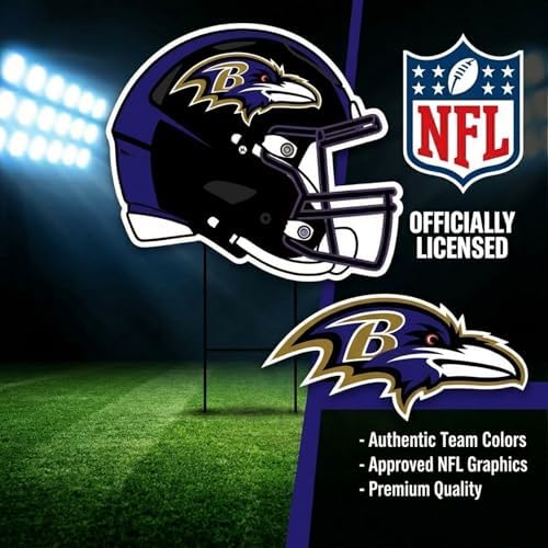 NFL Logo & Helmet 2 Pack Yard Sign Set