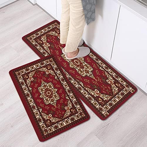 Kitchen Rugs and Mats Set of 2,Floor Mats for Home Kitchen Decor Mat