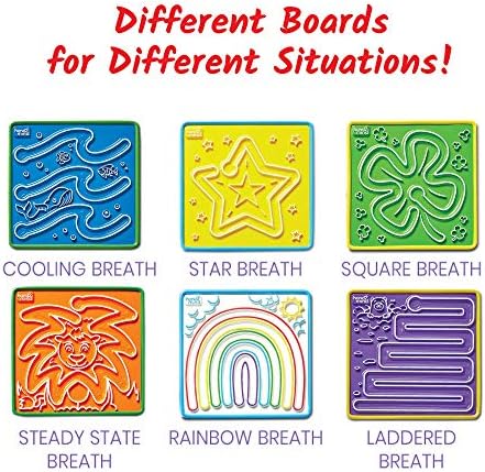 hand2mind Elkonin Boxes Magnetic Dry Erase Boards Set & Mindful Maze Boards & Sensory Fidget Tubes