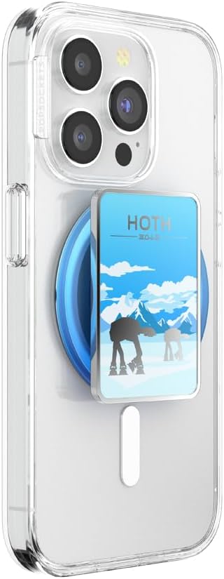 PopSockets Phone Grip for MagSafe, Magnetic Holder- Welcome to Hoth | Removable, For Kindle / Android / iPhone, With Magnet, Star Wars, Grogu, iPad, Removable, Popper