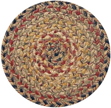 Homespice Kingston Braided Trivets Ideal as Hot Pads, Round 8" Set of 3