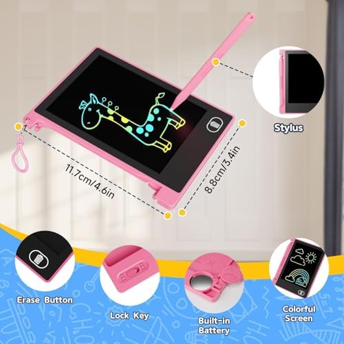 24 PCS Mini LCD Writing Tablet, 4.5 Inch Small Drawing Pad for Kids