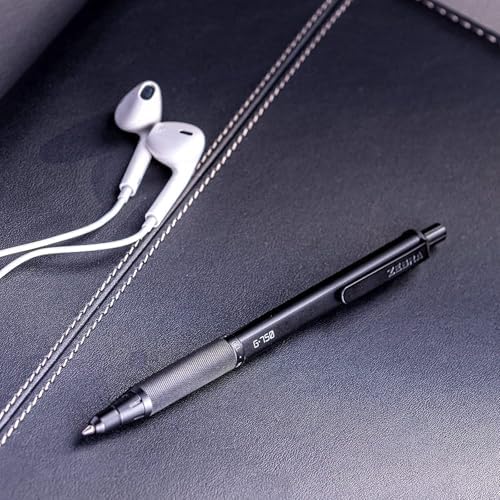 Zebra Pen G-750 Black Brass Retractable Gel Pen, Black Ink, 0.7mm, 2-Pack