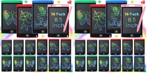 Epakh 32 Pack LCD Writing Tablet, Blue, Green, Pink, Red