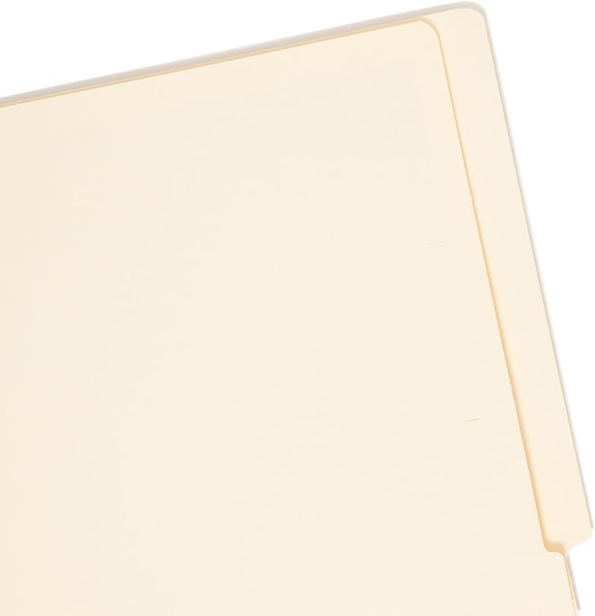 Smead End Tab File Folder, Straight-Cut Tab, Letter Size, Manila, 100 per Box (24100)