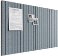 Bumusty 36"x 24" Large Felt Bulletin Board Tiles,Blue Gray