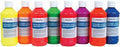 Constructive Playthings HAT-278 Fluorescent Liquid Watercolor Paint Set of 8 oz.Bottles, Grade: 1 to 5, Age: 9.4" Height, 6Wide, 4.8" Length, Multicolor, 0.25 Litres