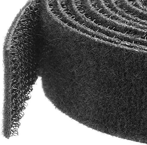 StarTech 50ft (15.2m) Hook and Loop Roll, Black, Fastener Tape (HKLP50)