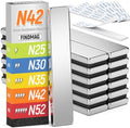 FINDMAG Neodymium Rare Earth Magnets 12 Pack, Silver, 2.36x0.39x0.12in