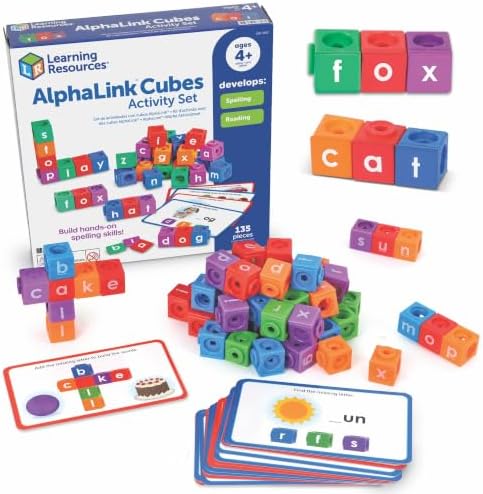 Learning Resources AlphaLink Cubes Activity Set