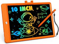 ORSEN LCD Writing Tablet 10 Inch, Colorful Doodle Board Drawing Tablet, Erasable Reusable Writing Pad, Educational for 3-8 Year Old Girls Boys(Orange)