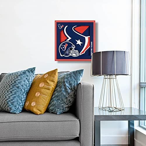 YouTheFan NFL Houston Texans 3D Logo Series Wall Art