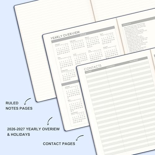 Planner 2026-2027 - Weekly and Monthly Planner, Academic Planner 2026-2027