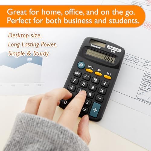 BAZIC Products 8-Digit Pocket Calculator, Black