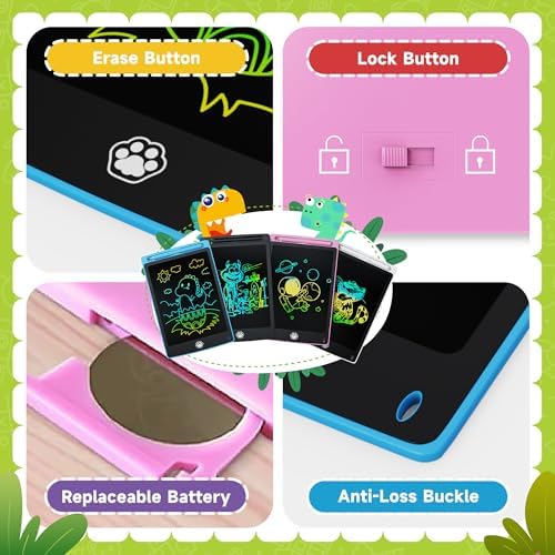 26 Packs LCD Writing Tablet, 8.5INCH Doodle Board for Child, Erasable Kids Drawing Pad, Electronic Drawing Writing Board for Kids Adults Learning & Education, (Blue+Pink+Black+White)