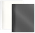 RAYSON Thermal Binding Covers, Letter Size, 1/4in, Black (15) & White (10) Binding Presentation Cover, Pack of 25
