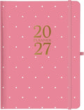 Graphique July 2026 – Dec. 2027 Planner | Pink Dots | Weekly and Monthly Planner, 18 Months Calendar, Hardcover, 6” x 8”