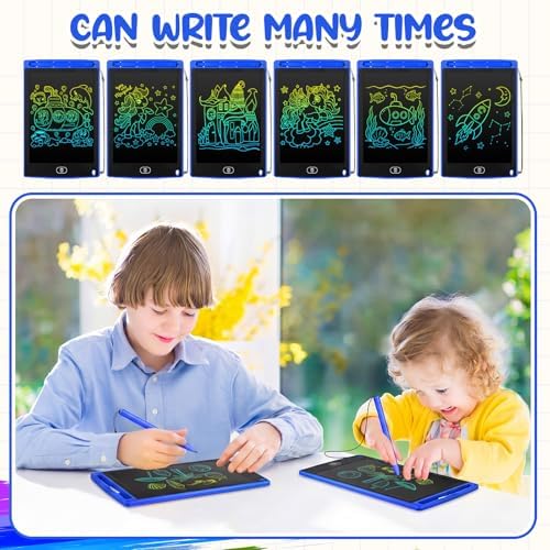 Zhehao 48 Pcs 8.5 Inch LCD Writing Tablet for Kids, Blue
