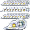 Lewtemi 60 Pcs White Correction Tape Bulk, 39.4 ft Wrong out Tear Resistant Tape Easy to Use Applicator for Office School Teachers Note Taking Journal Scrapbooking Home Supplies