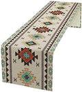 Aztec Southwest Table Runner,Ethnic Style Design Geometric Table Runners Table Setting Decor for Garden Farmhouse Wedding Party Holiday Dinner Home 13x120 Inch