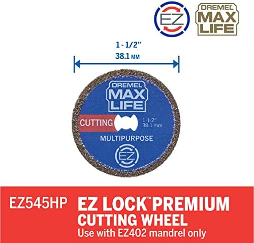 Dremel Max Life EZ545HP 1-12" (38.1mm) Diamond Cutting Wheel