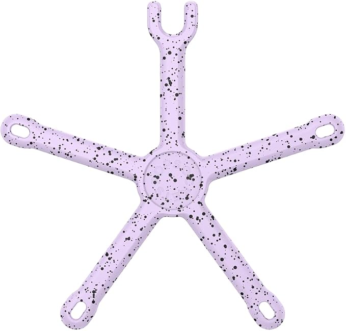 PopSockets Flexible Phone Mount & Stand- Sugar Plum Speckle | Flex Mount & Tripod, Content Creators, Hands-Free, Purple, Aura, Electronic Accessories, For iPad/Kindle/iPhone/Android