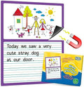 Aizweb Giant Magnetic Draw & Write Paper,Dry Erase Handwriting Lined for Classroom Whiteboard Accessories, Writing Chart Paper Teacher Must Have Homeschool Teaching Supplies,Teacher Essential