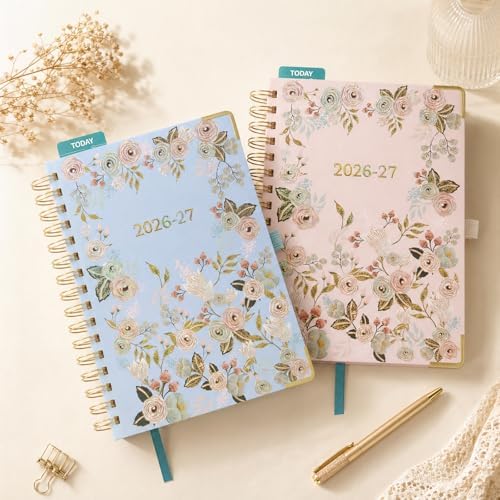 BEZEND Planner 2026-2027 Weekly and Monthly, Hourly Timeslot (A5-6"x8.5")