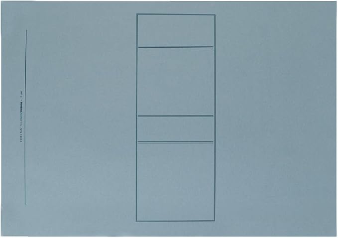 Blumberg's Top Bound Legal and Report Covers for Legal and Business Documents (9 x 12-1/2, 100 per Box, Dark Blue, Antique Manuscript, Printed Panel, Plain) Use for Letter Size Documents