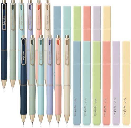 Taja 24 Pack Bible Highlighters and Pens Set, No Bleed and Quick-Drying