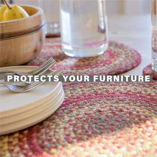Homespice Cider Barn Braided Trivets Ideal as Hot Pads, Round 8" Set of 3