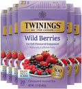 Twinings Wild Berries Herbal Tea Bags, 20 CT Box (6 Pack)