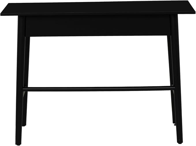 Linon Melissa Black Wooden One Drawer Writing Desk