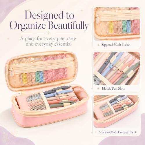 Aesthetic School Supplies Pen Highlighter - Bible Writing Correction Set | 27 Pcs Cute Stationery Set Bible Note Taking Supplies Aesthetic Highlighter Pencil Case Bag Study Supplies for School College