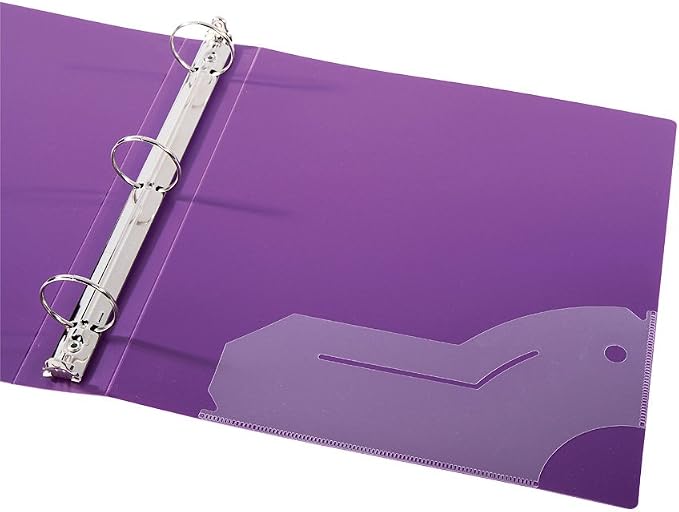 Filexec 3-Ring Binder, 1", Neon (50573-64970)- Blue, Hot Pink, Purple, Green (Pack of 48)