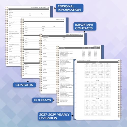 2027 Monthly Planner, Jan 2027 - Dec 2027 Planner