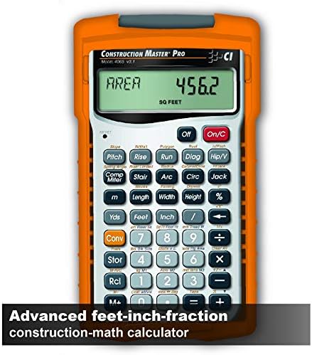 Calculated Industries 4065 Construction Calculator & Industries 4019 Material Estimator Calculator | Finds Project Building Material Costs for DIY’s, Contractors, Yellow