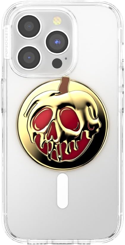 PopSockets Phone Grip for MagSafe, Magnetic Holder- Poison Apple | Removable, For Kindle / Android / iPhone, With Magnet, Disney, Mickey Mouse, Minnie, Enamel, Designs