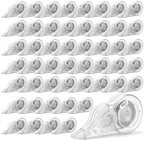50 Pcs Correction Tape, 39.4 Ft Tear-Resistant, 0.2 in Width
