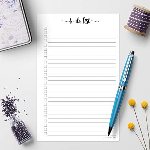 321Done To Do List Notepad, 5.5x8.5, 50 Sheets, Left Margin Notes