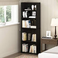 Furinno Jaya 5-Tier Book Shelf with Adjustable Shelves, Black Espresso