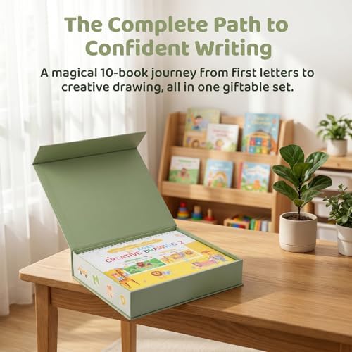 Ddaowanx Magic Grooved Writing Practice for Kids Ages 3-8,Kindergarten Book