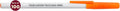 DISCOUNT PROMOS Custom Value Stick Pens Set of 100, Personalized Bulk Pack - Black Ink, Great for Office, School, Business, Tradeshows, Events - Orange